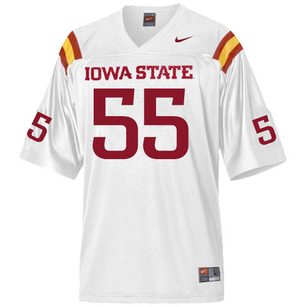 Iowa State Cyclones Men's #55 Darrell Simmons Jr. Nike NCAA Authentic White College Stitched Football Jersey OV42I03SW